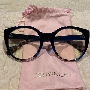 Woman’s Blue Glasses